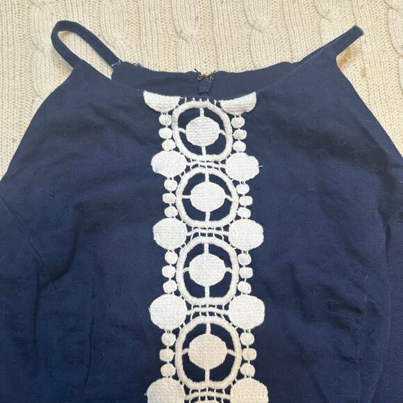 Lilly Pulitzer Navy Blue Top sz 6 - Picture 8 of 9
